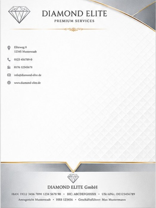 Geschäftspapier und Flyer