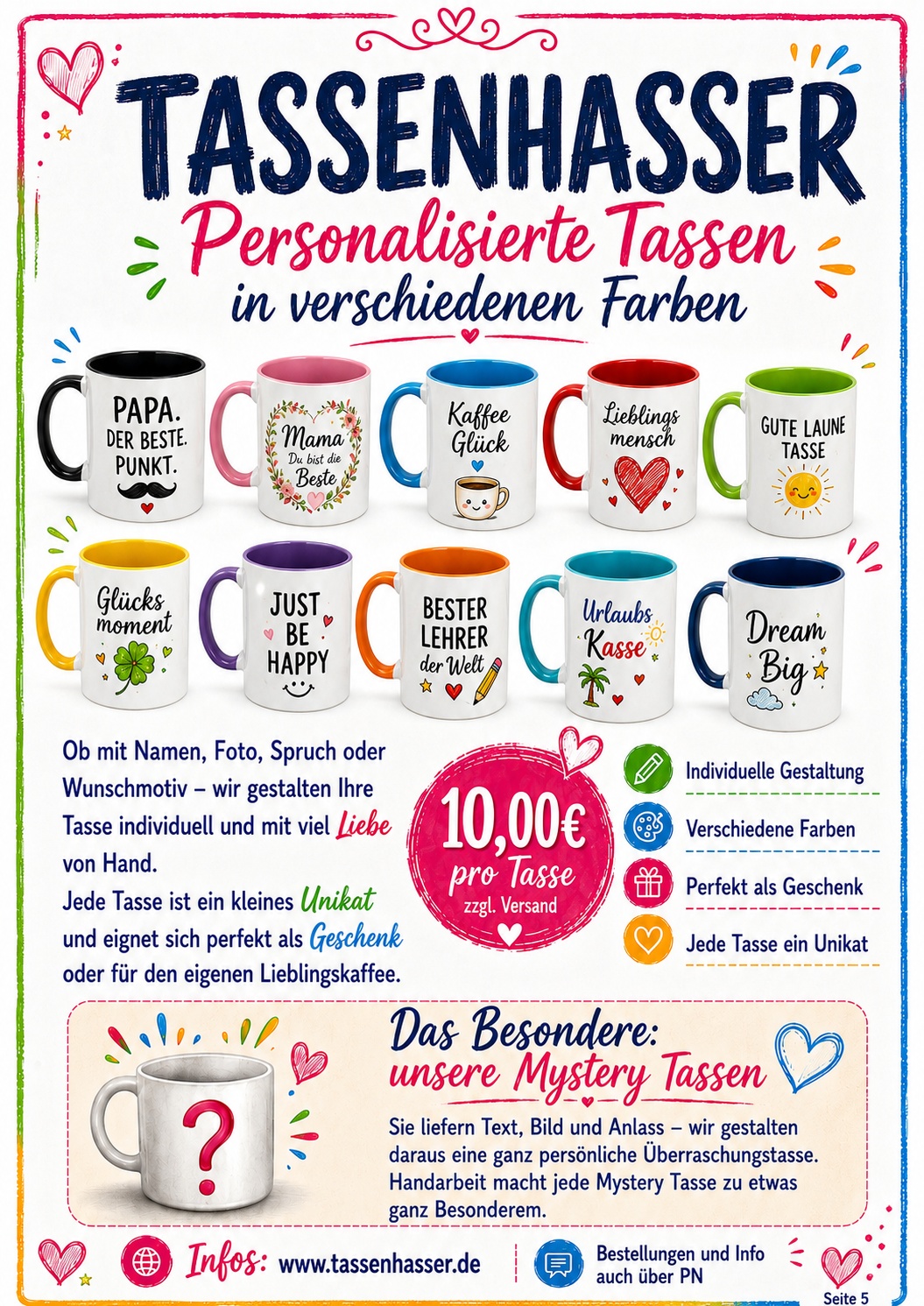 Tassenhasser A5 Blätterflyer Seite 24