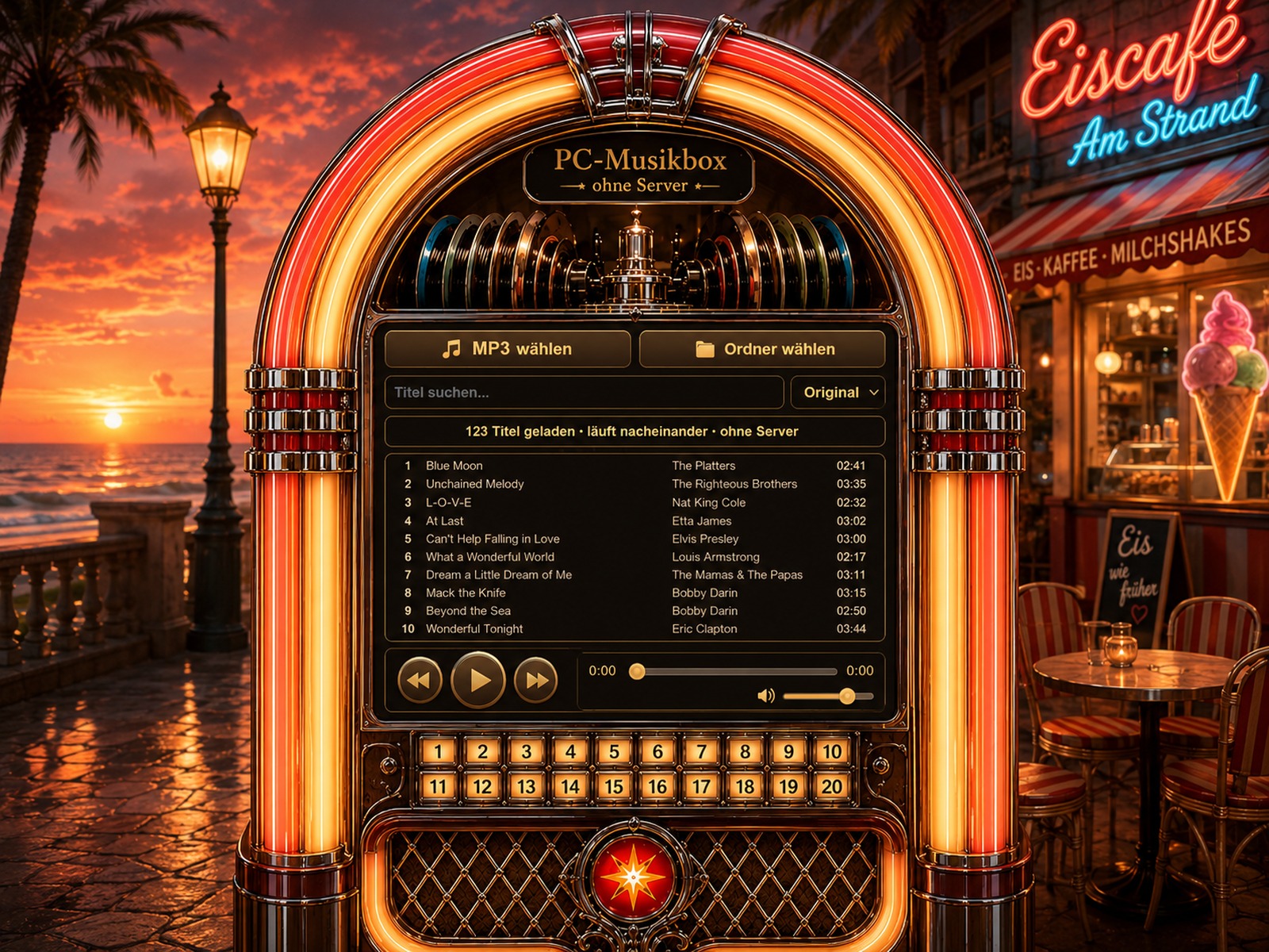 Strandpavillon PC-Musikbox